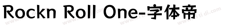Rockn Roll One字体转换